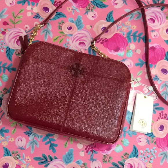 RARE! NEW! Tory Burch pebbled leather crossbody Bag - Picture 2 of 4